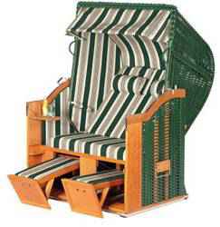 Classic 2-Sitzer Halblieger Kunststoffgeflecht grün 14