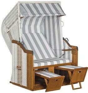 Strandkorb Rustikal 250 Basic - 210 weiß